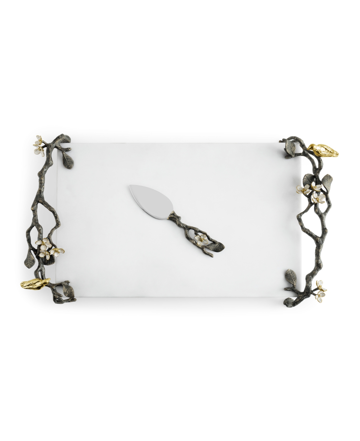 Michael Aram Lovebirds Cheese Board With Knife