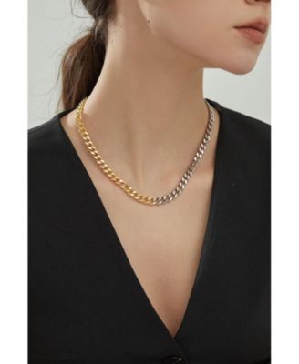 Mixed Metal Two-Tone Necklace