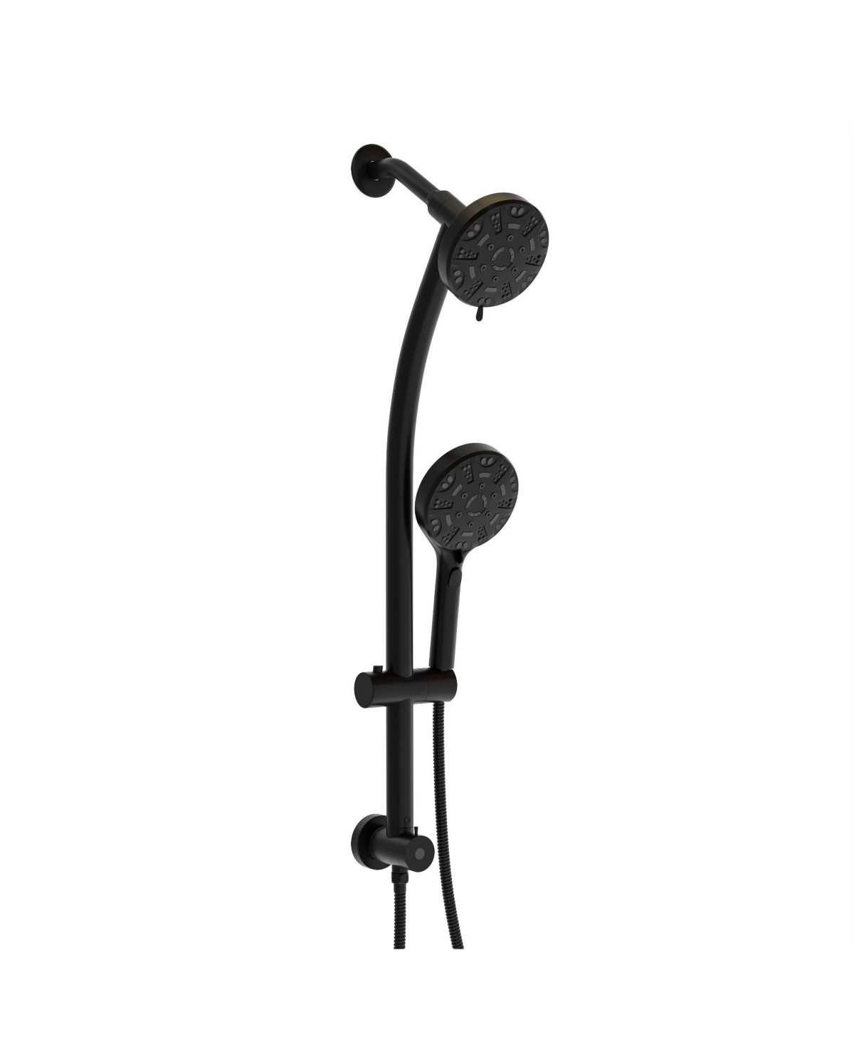 Multi Function Dual Shower Head - with Handheld Shower, 4.7&#x22; Rain Showerhead, 8-Function Hand Shower, Adjustable Slide Bar