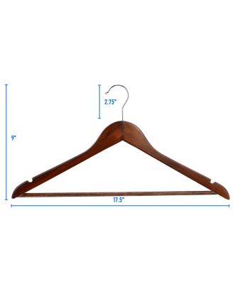 20 Piece Acacia Wood Swivel Hook Hanger Set in Light Brown