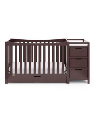 Remi All-in-One Convertible Crib with Drawer and Changer (Espresso)