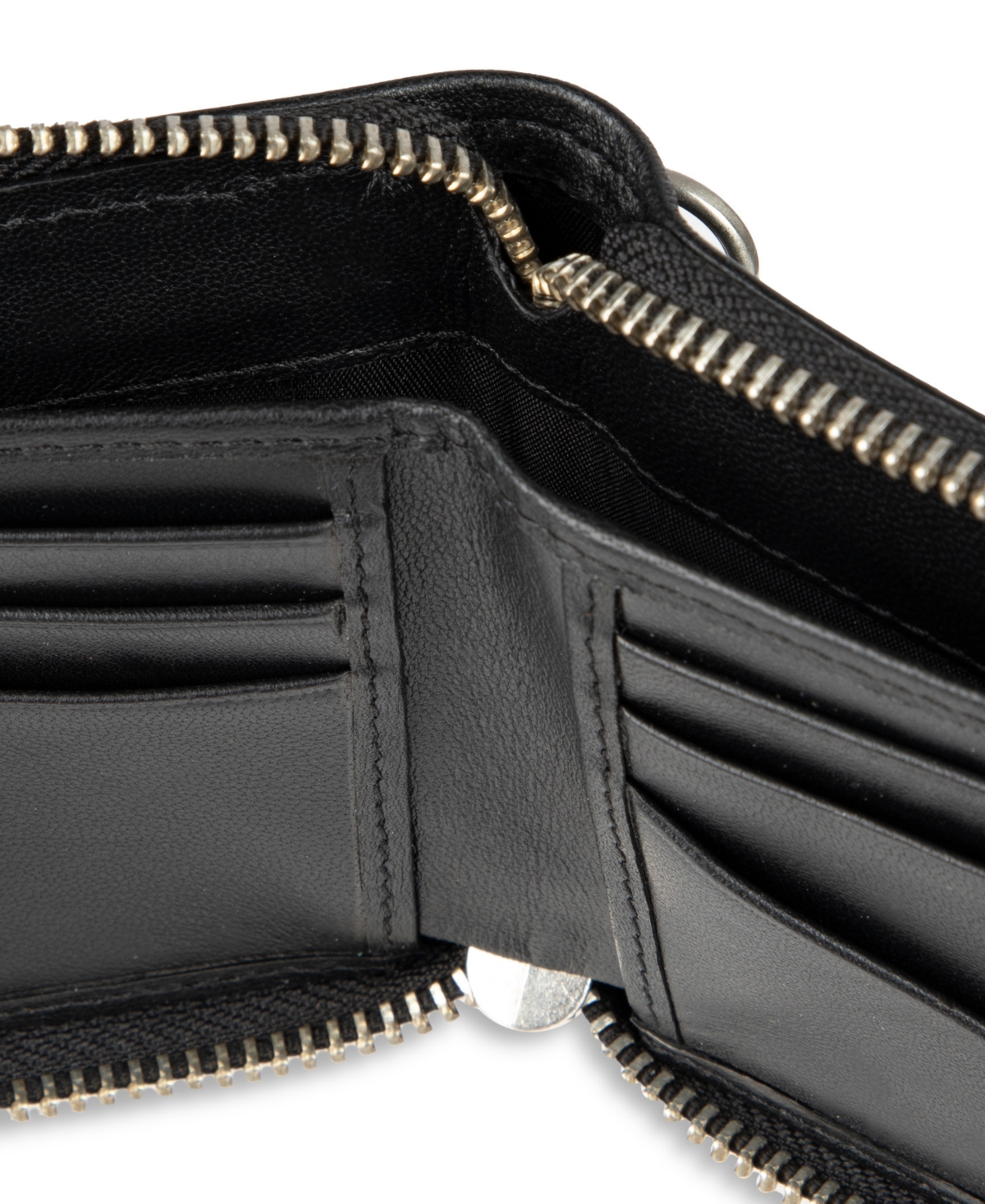 Kenneth Cole Reaction Men's Rfid Zip Around Wallet In Black