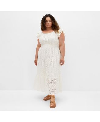 Women's Sweet Broderie Midi Dress
