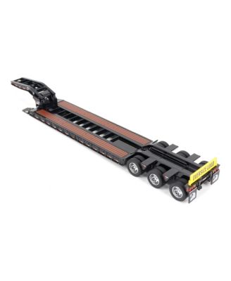 1/50 Trail King TK120 Hydraulic Gooseneck Lowboy Trailer Black Reg Version 71136