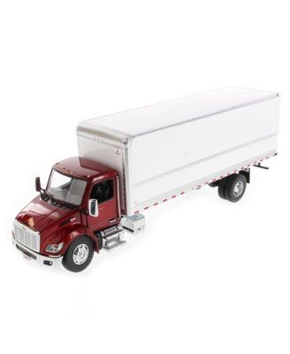 1/32 Red Peterbilt Model 536 with White Supreme Signature Van Truck Body