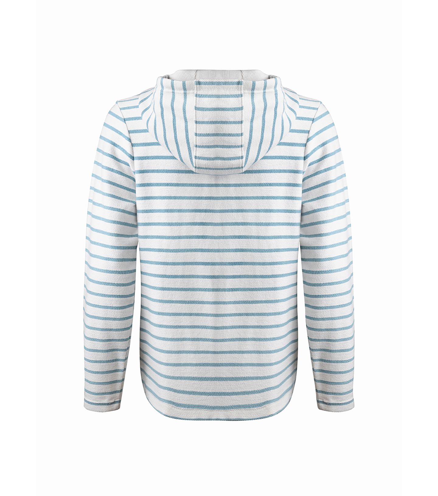 Женское худи Weird Fish Striped Full Zip, цвет: Минеральный синий — фото 4