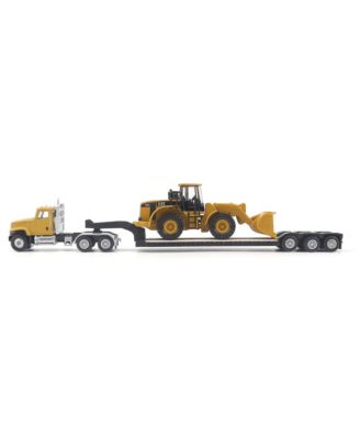 1/87 Caterpillar CT681 Day Cab with Lowboy & 950G Wheel Loader