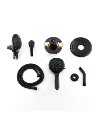 Classic High Pressure Single Handle 6-Spray Patterns Rain shower Head with Handheld Shower