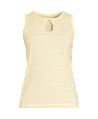 Women's Petite Supima Keyhole Tank