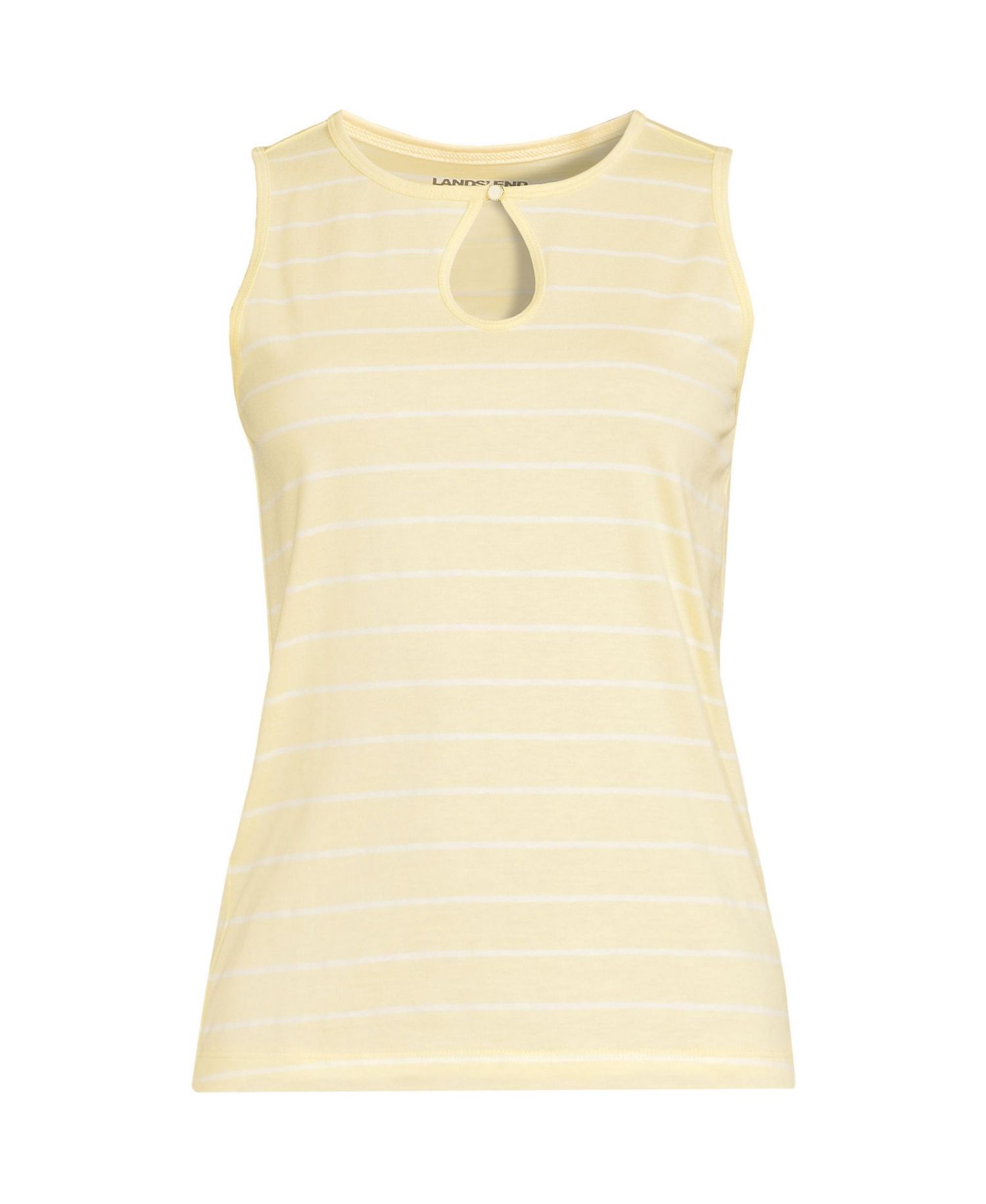 Women's Petite Supima Keyhole Tank