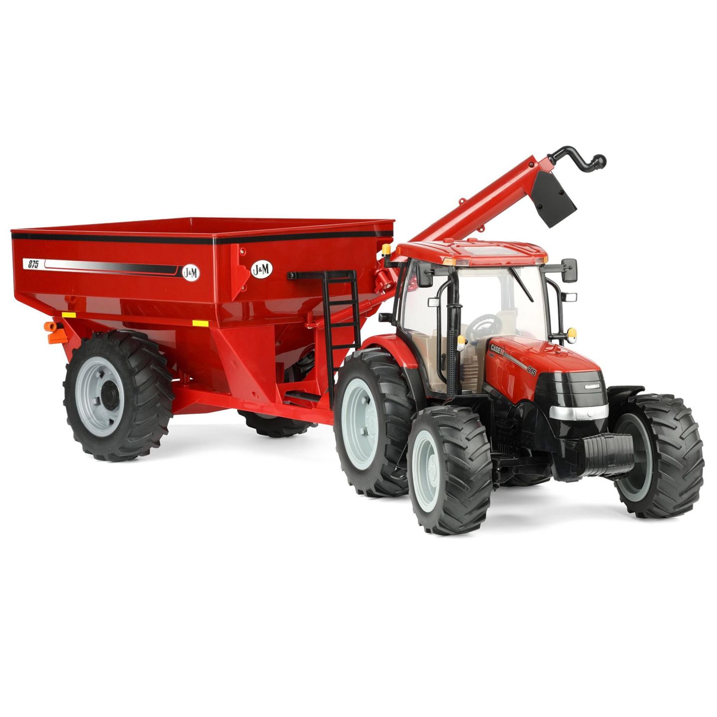 Детские игрушки TOMY 1/16 Scale Big Farm Case IH Puma 215 Lights and Sounds Toy Tractor with Grain Cart, 2-Piece Set — фото 2