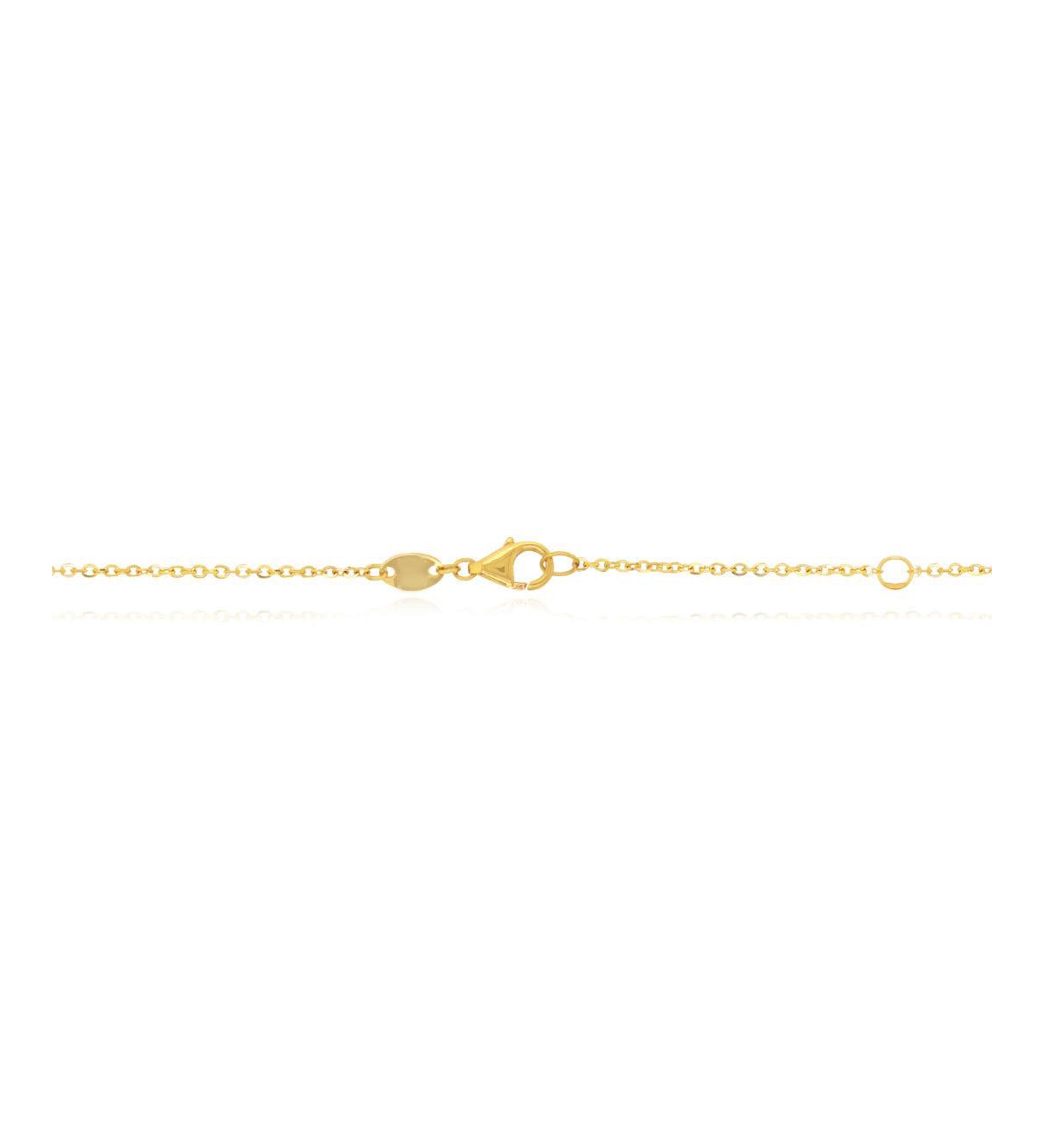 The Lovery Mother of Pearl Bubble Chain Necklace 14K Gold