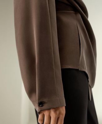 Women's Multipositional Silk Shirt