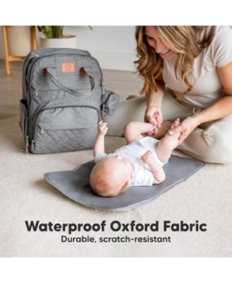 Rove Diaper Bag with Changing Pad, Waterproof Baby Bag, Travel Diaper