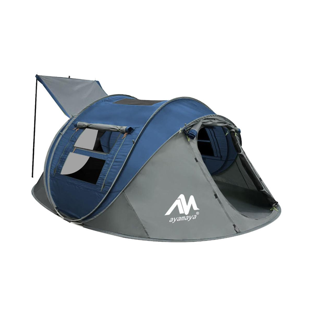 Adobe 2&#x2013;3 Person Stargazing Pop-Up Camping Tent with Skylight, Instant Setup, Dual Doors, Mesh Windows, and Removable Rainfly &#x2013; Lightwei