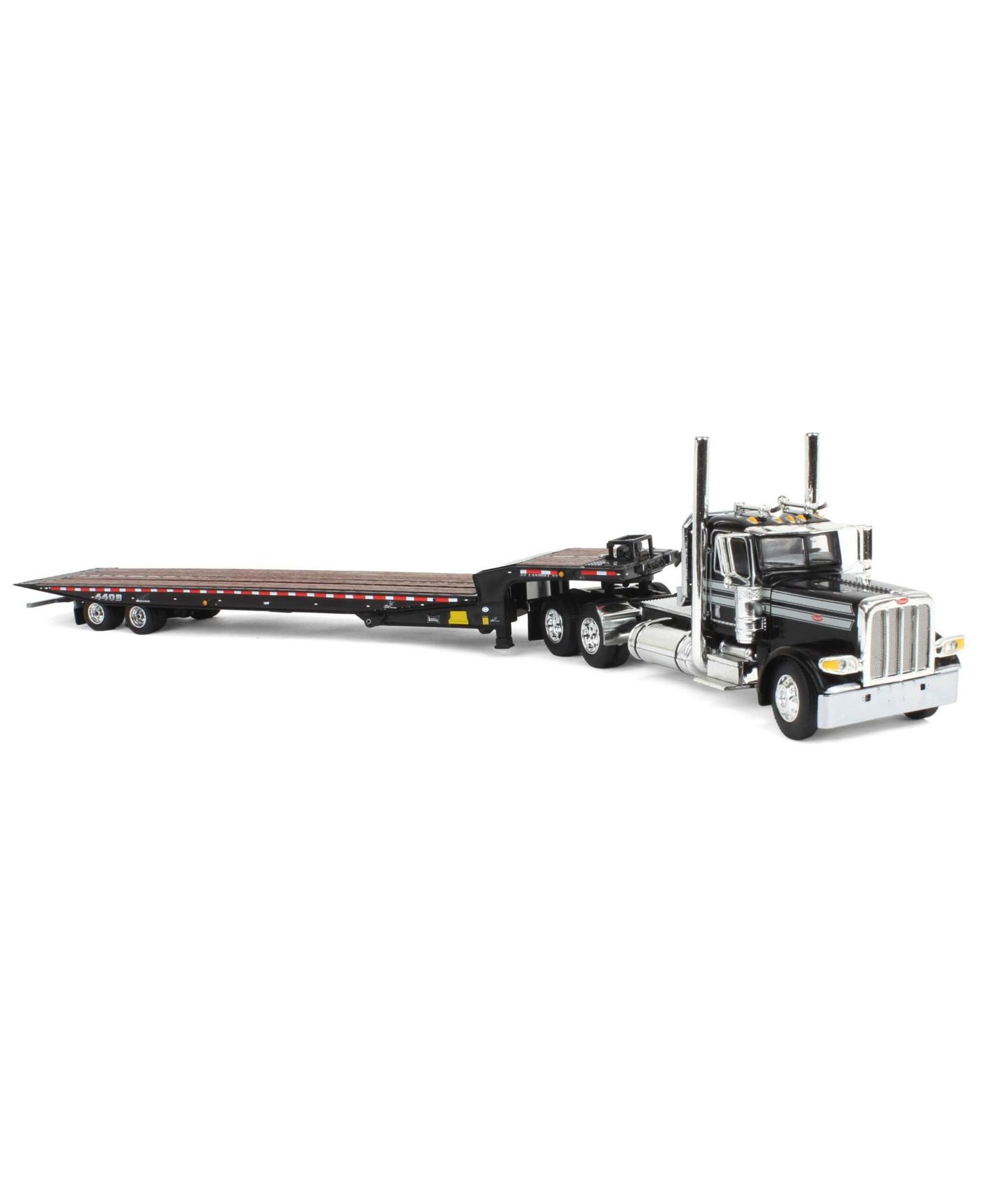 Детская игрушка First Gear 1/64 Scale Peterbilt 389 Day Cab Landoll 440 Series Traveling Axle Trailer Diecast Semi Truck Replica — фото 2