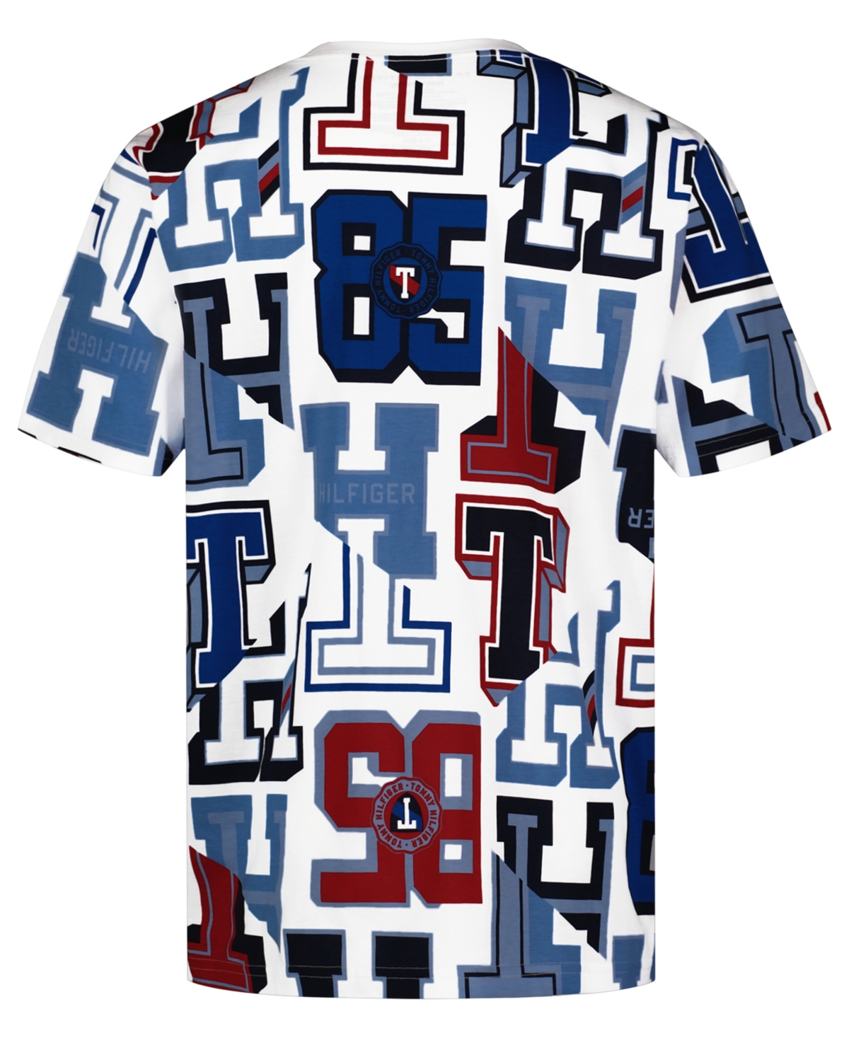 Tommy Hilfiger Little And Toddler Boys Varsity Letters Print Short Sleeve T-shirt In White
