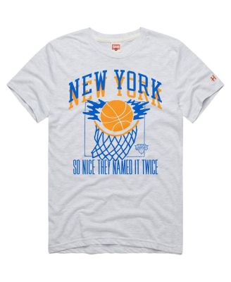 Men's and Women's Ash New York Knicks Hometown Edition Tri-Blend&nbsp;T-Shirt