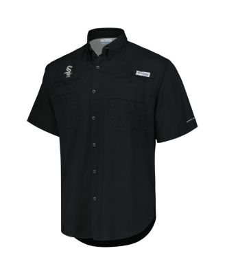 Men's Black Chicago White Sox Tamiami Omni-Shade Button-Down Shirt