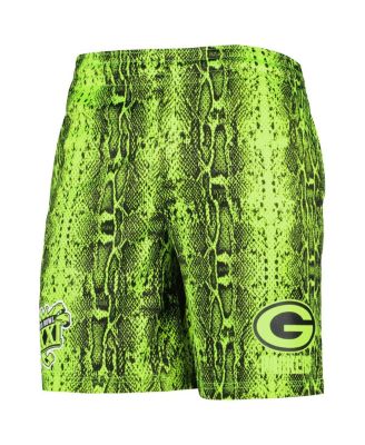 Men's Neon Green Bay Packers Summer Pop Shorts