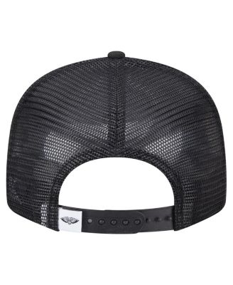 Men's Black New Orleans Pelicans 9FIFTY Snapback Trucker Hat