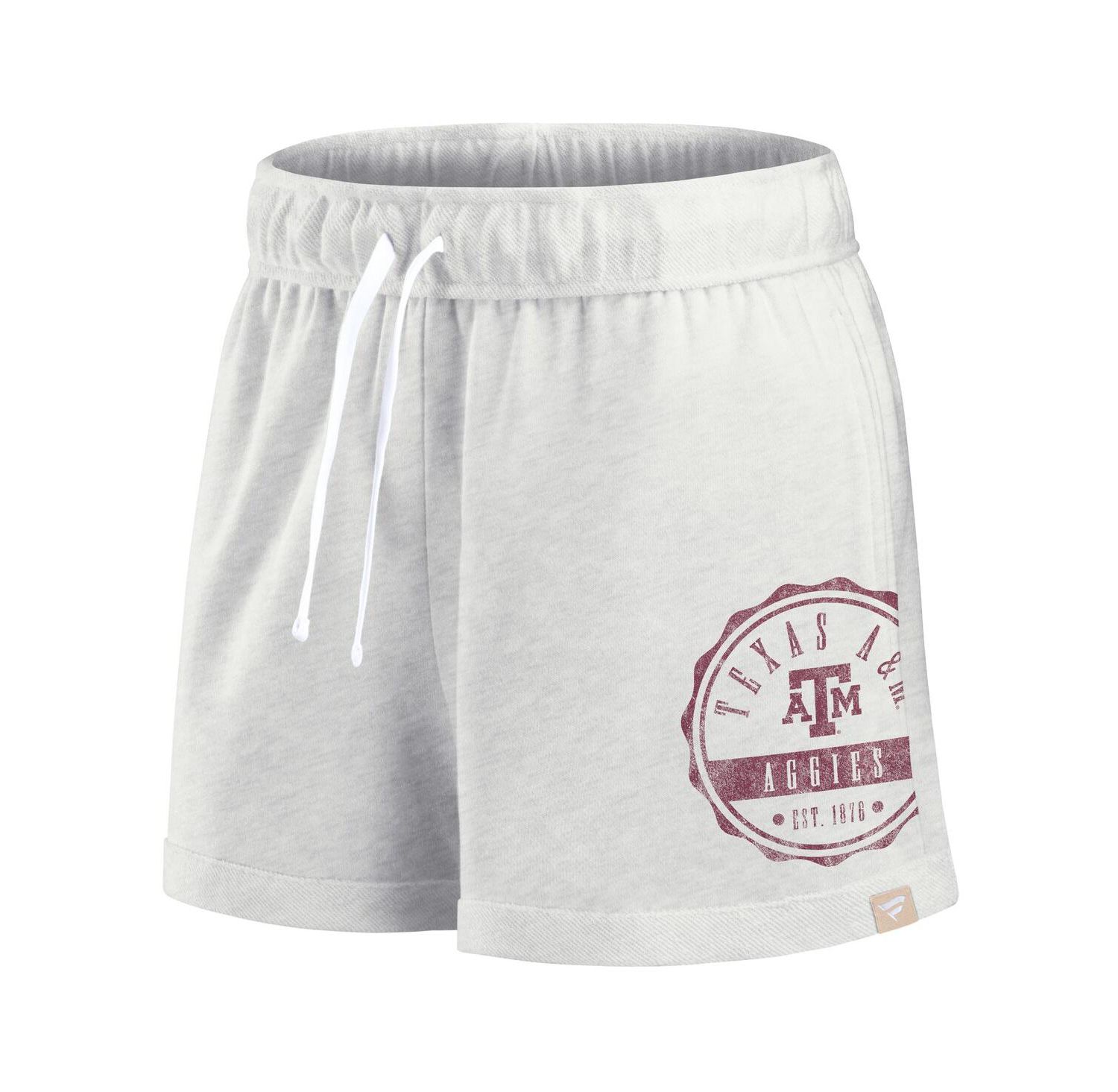 Women's Oatmeal Texas A&M Aggies Win Badge Shorts