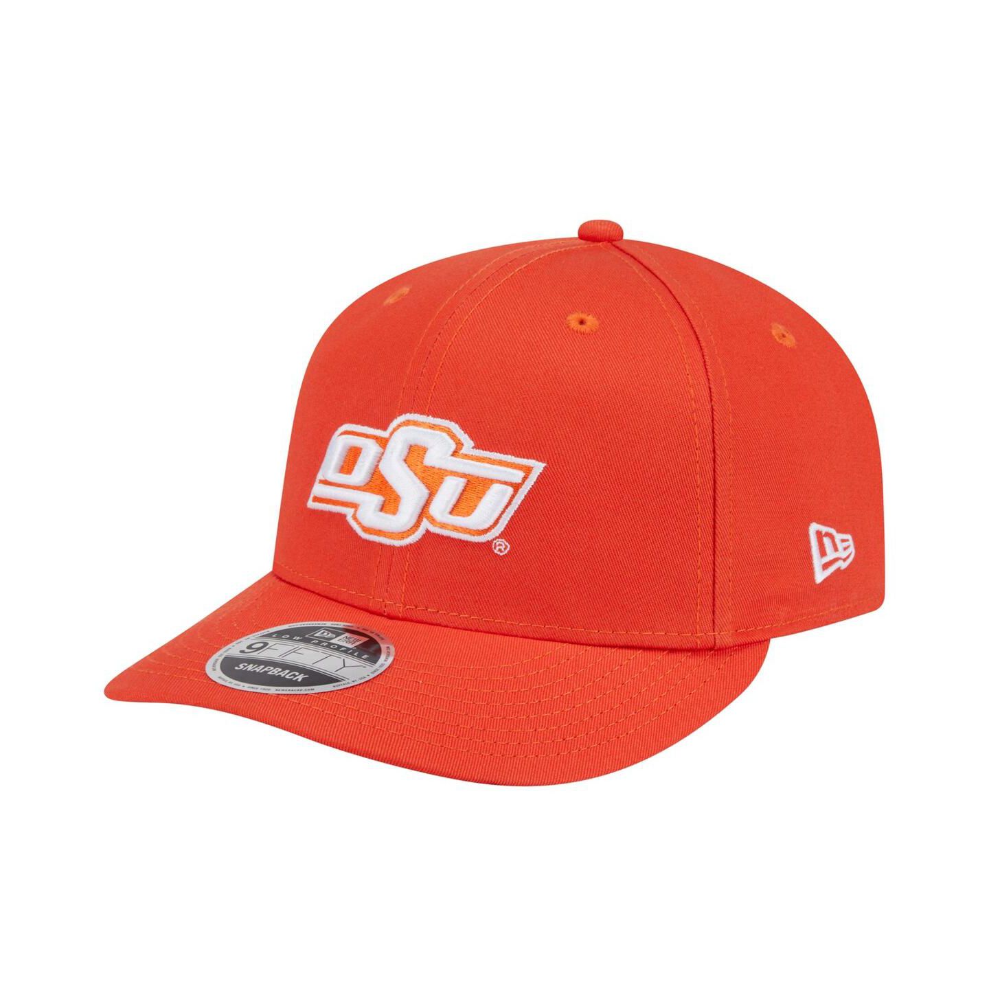 Мужская кепка New Era Orange Oklahoma State Cowboys Low Profile 9FIFTY Snapback Hat — фото 1