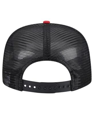 Men's Black Miami Heat Arch A-Frame Trucker 9FIFTY Snapback&nbsp;Hat