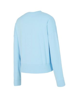 Concepts Women's 2-Piece Light Blue Sport Golden State Warriors Elevation Tri-Blend Long Sleeve T-Shirt and Shorts Set