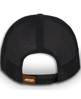 Men's Black/Gold Justin Allgaier Traveler Whiskey Trucker Adjustable Hat