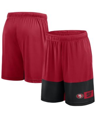 Fanatics - Men's Scarlet/Black San Francisco 49ers Big Tall Best of the Best Performance Shorts