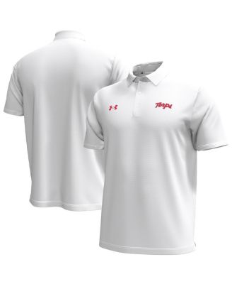 Under Armour - Men's White Maryland Terrapins Playoff Chest Stripe Performance Polo Shirt