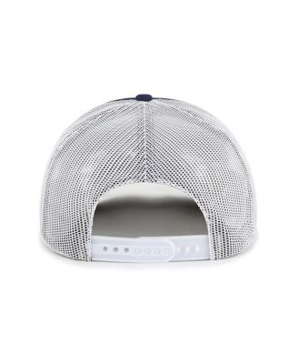 Men's Navy Detroit Tigers Meander Foam Trucker Snapback Hat