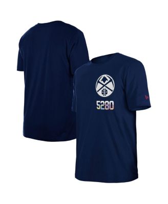 New Era - Men's Navy Denver Nuggets 2024/25 City Edition Chenille Heavyweight T-Shirt