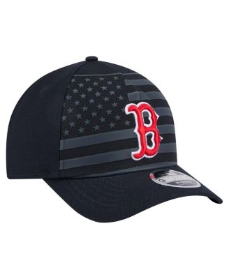 Men's Navy Boston Red Sox American Flag 9FORTY M-Crown A-Frame Adjustable Hat