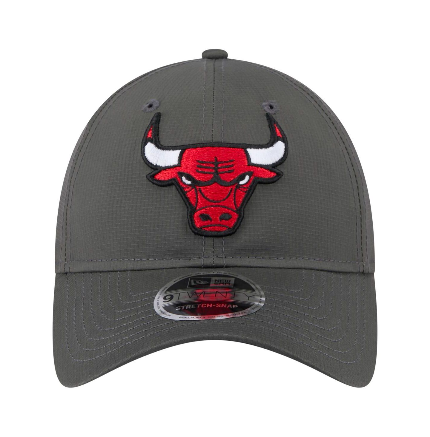 Мужская кепка New Era Charcoal Chicago Bulls Active Ripstop 9TWENTY Adjustable Hat — фото 2