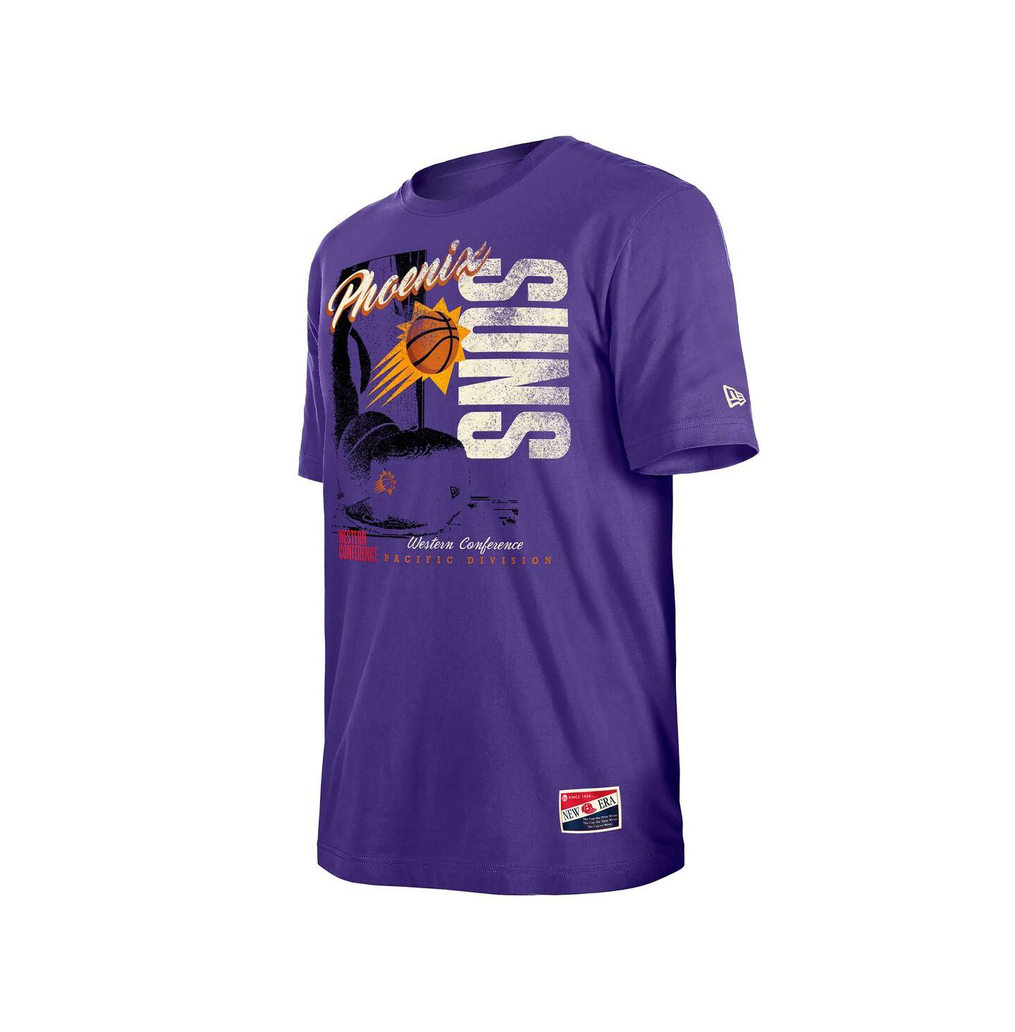 Мужские футболки New Era Purple Phoenix Suns Distressed Throwback Vintage Color Pack — фото 2