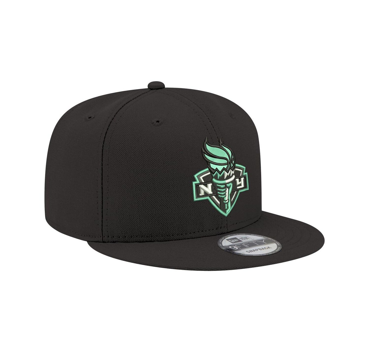 Men's and Women's Black New York Liberty Logo 9FIFTY Snapback Hat