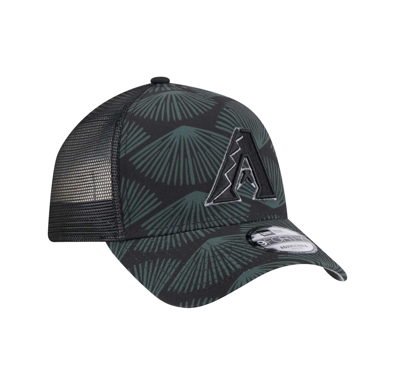 Men's Black Arizona Diamondbacks 9FORTY A-Frame Trucker Adjustable Hat