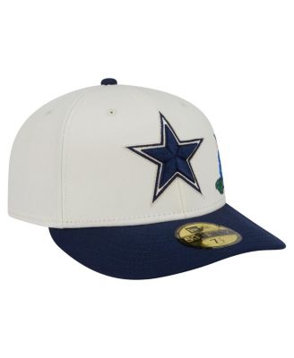 Men's Cream/Navy Dallas Cowboys Tonal Florals 59FIFTY Fitted Hat