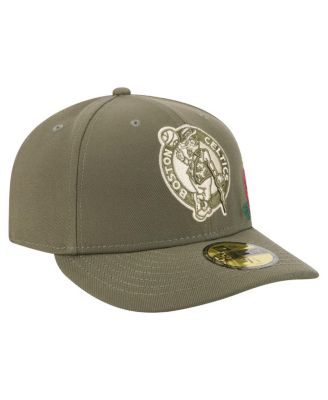 Men's Olive Boston Celtics Tonal Florals 59FIFTY Fitted Hat