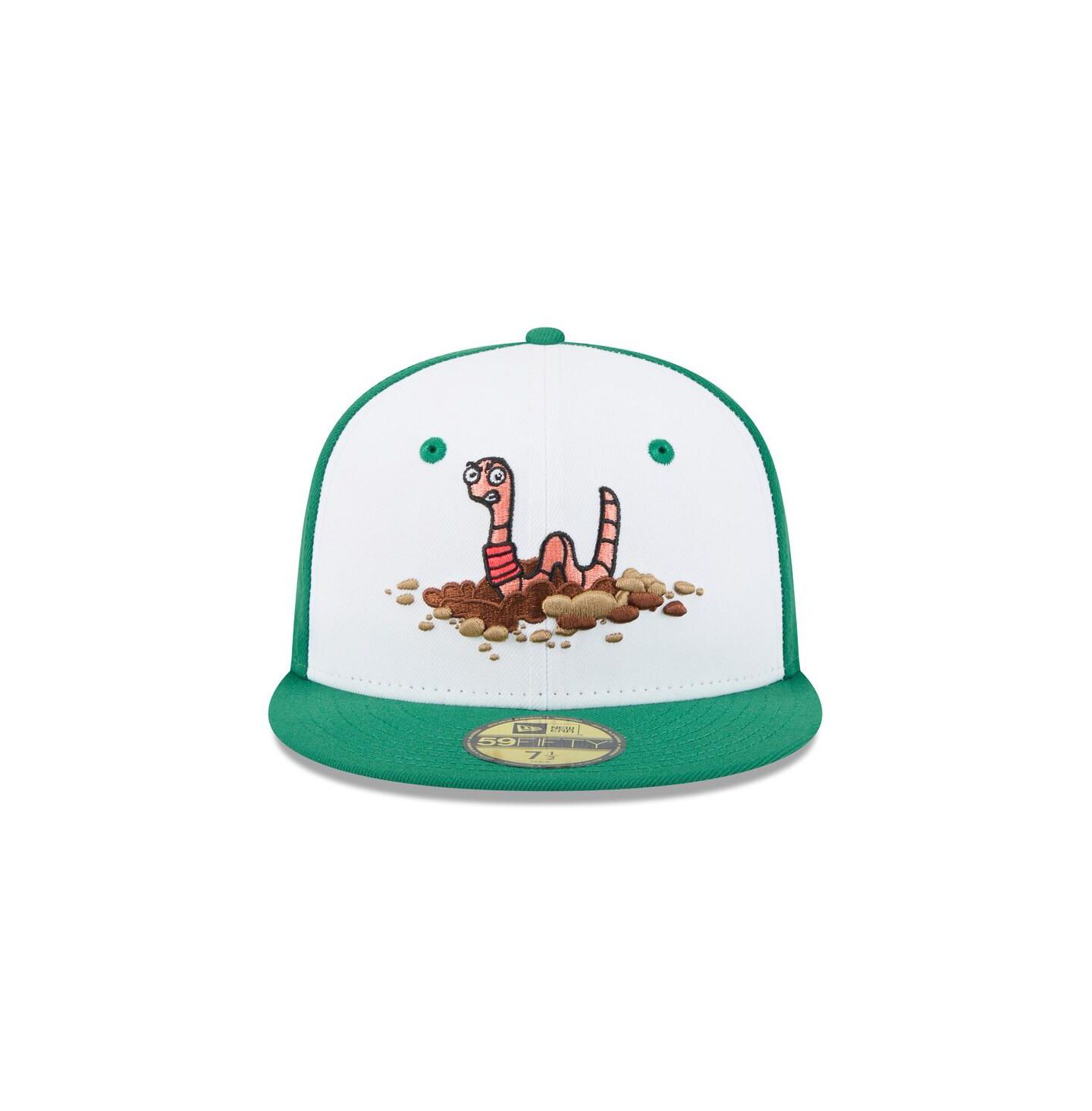 Мужская кепка New Era White Worcester Red Sox Theme Nights 59FIFTY Fitted Hat — фото 2