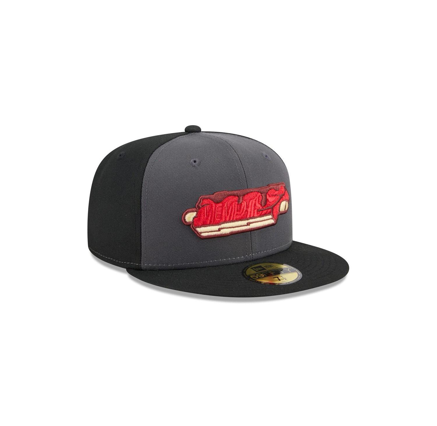 Men's Gray Memphis Redbirds Theme Nights 59FIFTY Fitted Hat