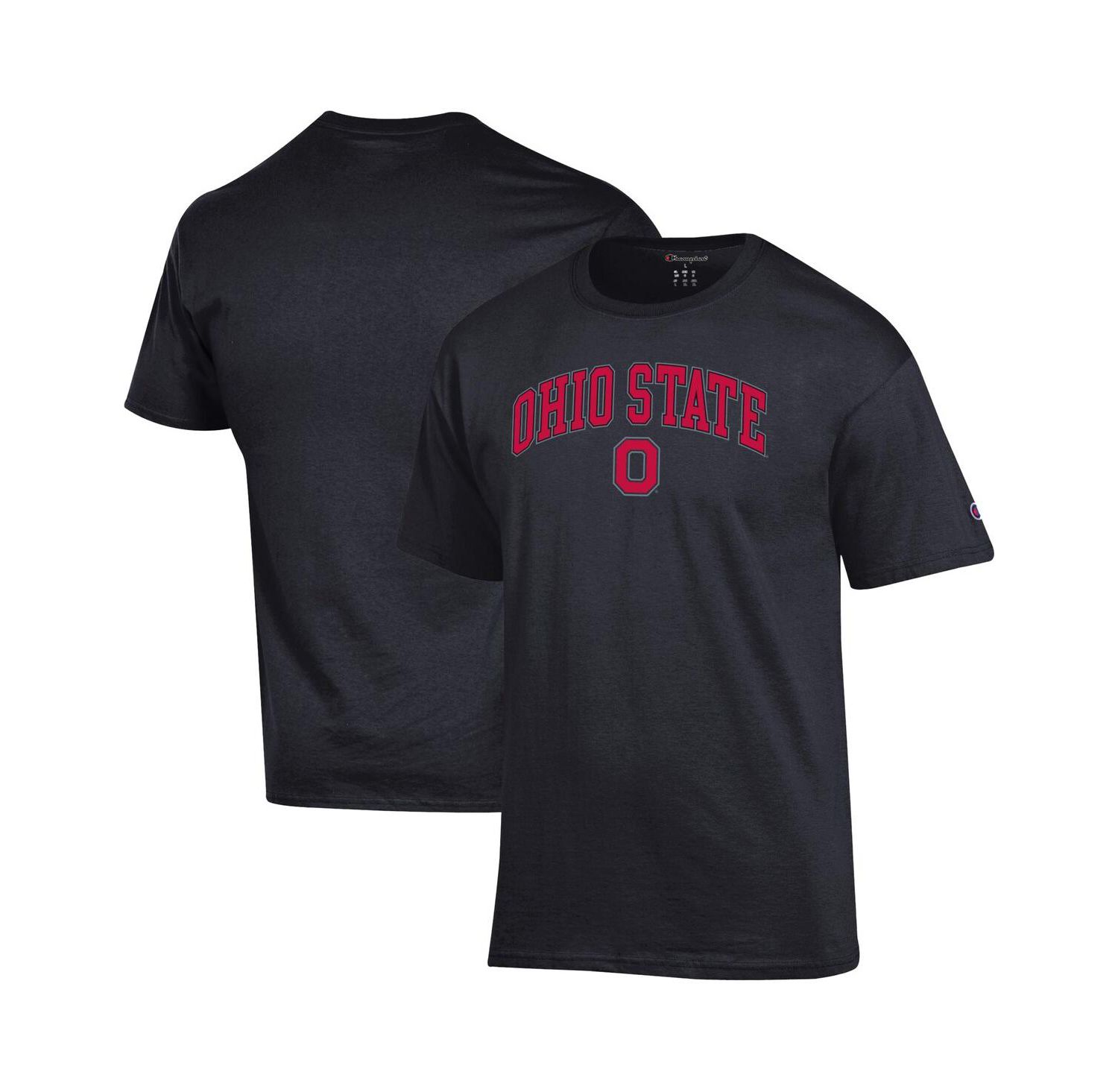 Men's Scarlet Ohio State Buckeyes Arch Over Logo T-Shirt