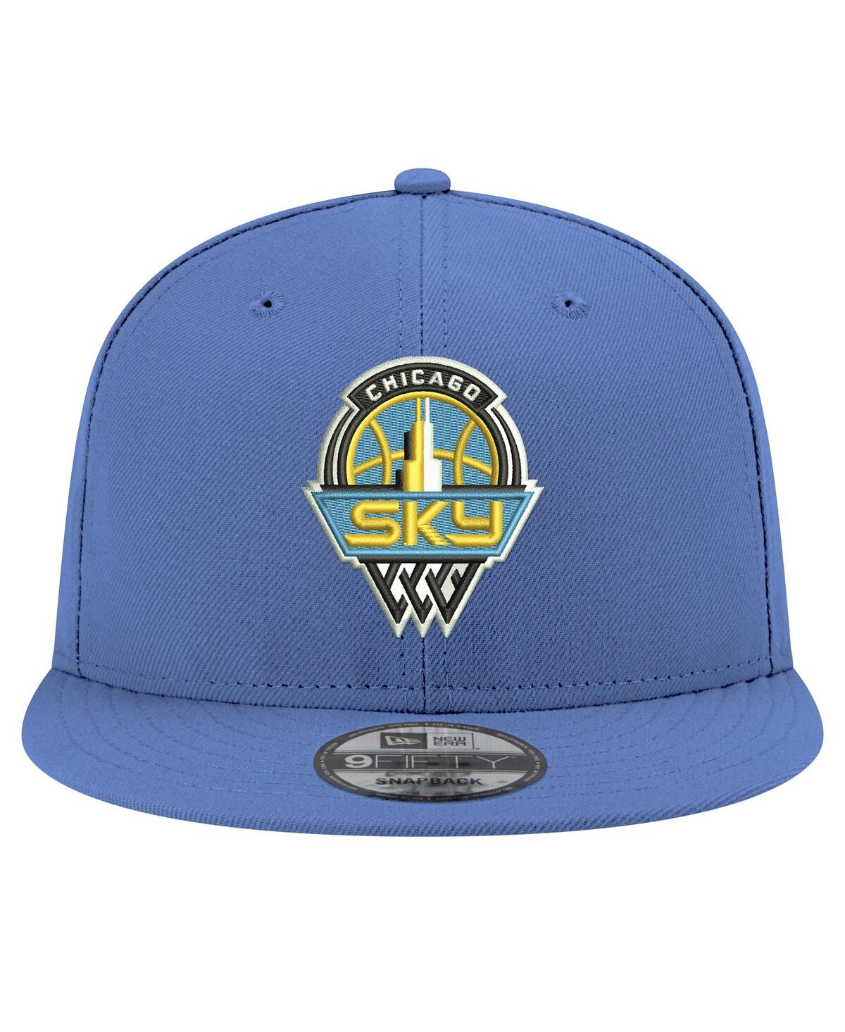 New Era Men's And Women's Sky Blue Chicago Sky Logo 9fifty Snapback Hat In Blue
