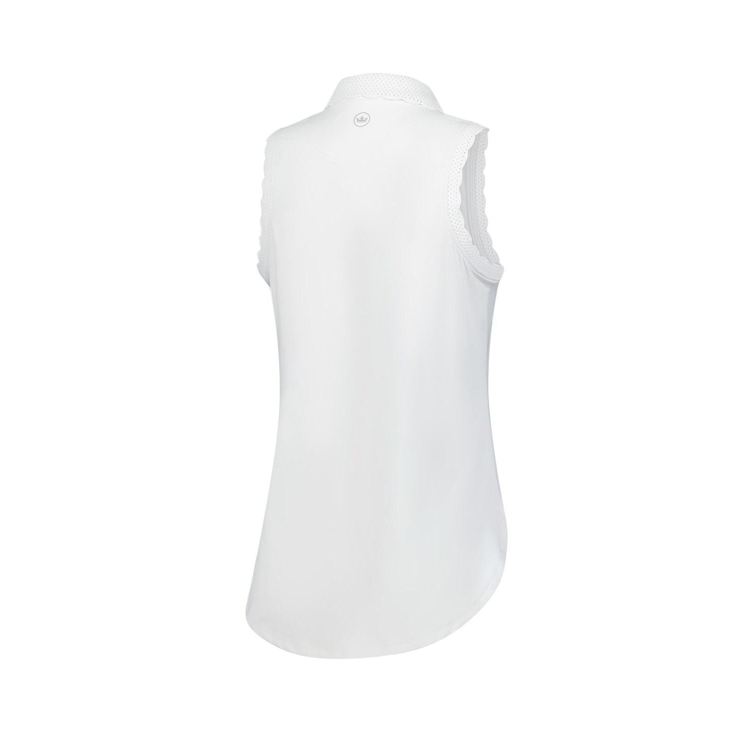 Women's White Truist Championship Opal Sleeveless Jersey Polo Shirt