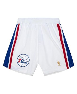 Men's White Philadelphia 76ers 1996-97 Hardwood Classics Authentic Home Shorts