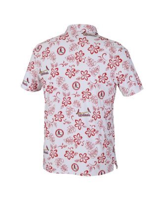Men's White St. Louis Cardinals Cooperstown Collection Performance Polo Shirt