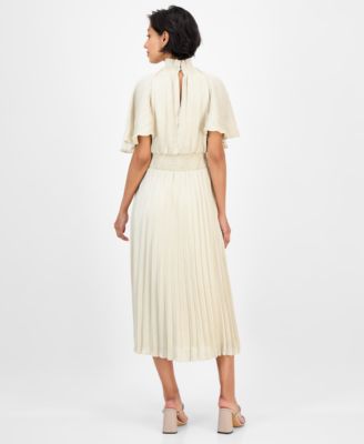 Women's Pleated Smocked Dress