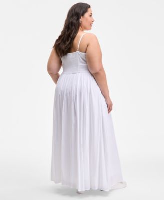 Trendy Plus Size Square-Neck Maxi Dress, Exclusively at Macy's